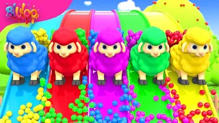 Baa Baa Black Sheep | Colorful Sheep Song | BluLoo Nursery Rhymes & Kids Songs