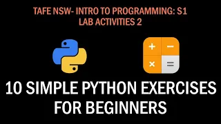 10 Simple Python exercises involving for beginners