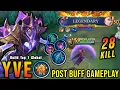 3 Minutes LEGENDARY!! 28 Kills Yve Post Buff Gameplay (NEW BUILD) - Build Top 1 Global Yve ~ MLBB