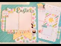 Echo Park Easter 2 page layout kit instructions