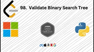 LeetCode 98 Validate Binary Search Tree Amazon Question MAANG Python DSA Hack Code