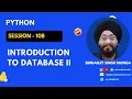 Session 10b Introduction to Database II Simranjit Singh Monga