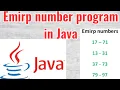 Emirp number program in Java
