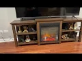 Walker Edison Tiered Wood Fireplace TV Stand Review Looks Great And Provides Good Heat