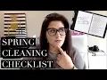 SPRING CLEANING CHECKLIST Planning for April