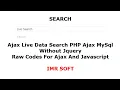 Ajax Live Data Search using PHP MySql JavaScript without Jquery