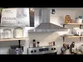 DIY WINFLO Brand Range Hood Unboxing Installation Demonstration Creative Living Model From Lowes