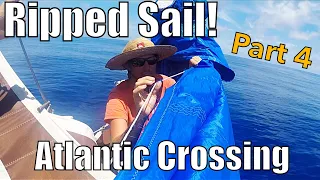 Transatlantic Part 4: The Doldrums And Emergency Sail Repair | Sailing Wisdom Ep 5