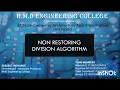 NON RESTORING DIVISION ALGORTHIM IMPEMENTATION USING C PROGRAMMING LANGUAGE