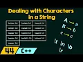 Dealing with Characters in a String
