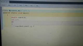 Mersenne Number Program