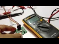 The ADXL203 dual-axis accelerometers testing