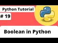 Introduction Boolean in Python Python Tutorials