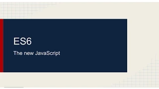 ECMAScript 6 New Version of JavaScript by Sergey Melnik in Russian