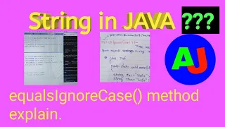 equalsIgnoreCase method in java java string handling