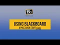 Intro to Blackboard A PGCC Quick Start Guide