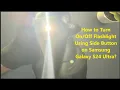 How to Turn Flashlight Using Side Button on Samsung Galaxy S24 Ultra