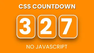 Pure CSS Countdown CSS Animation No Javascript