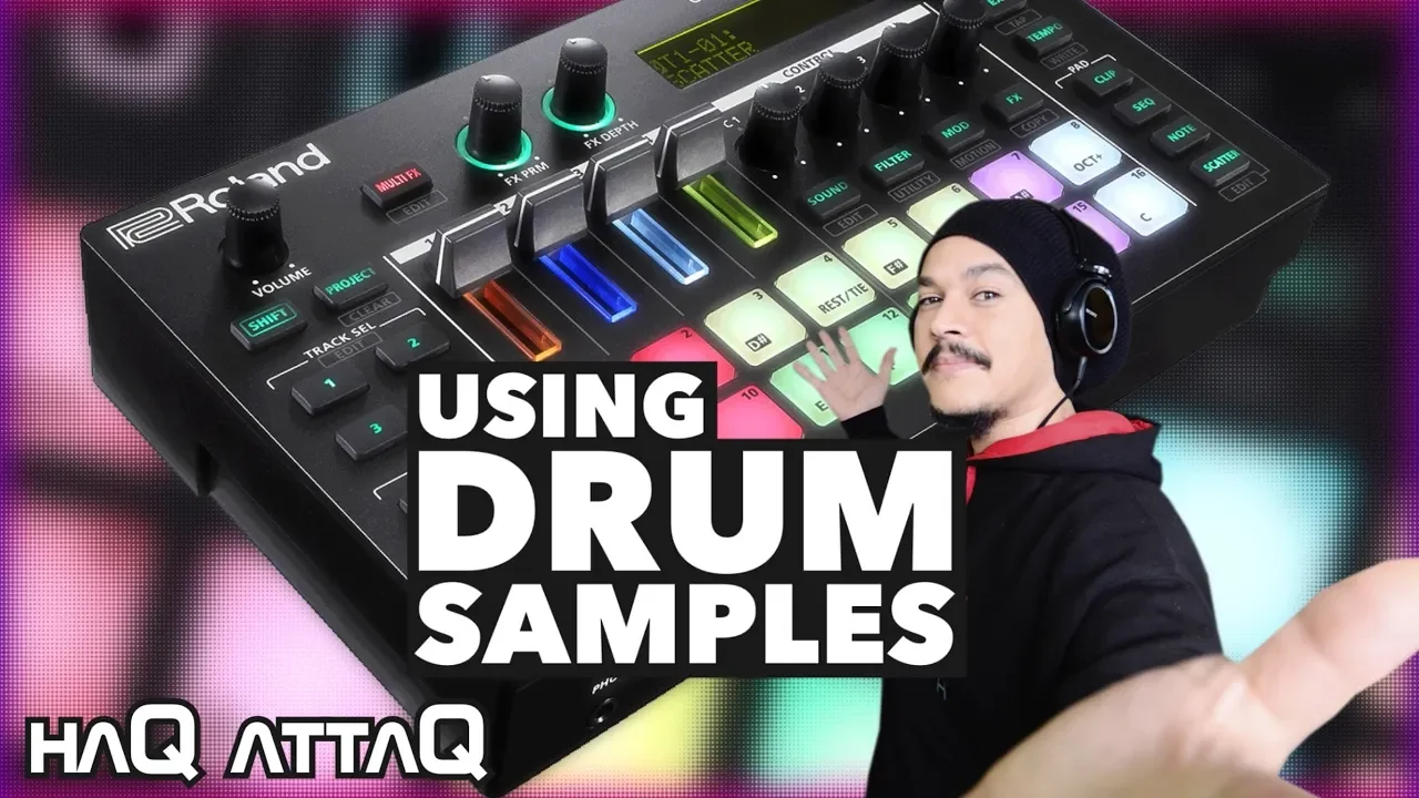 Roland MC-101 DRUMS with SAMPLES | haQ attaQ