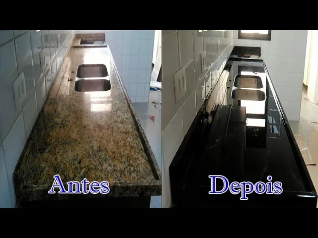 PORCELANATO LIQUIDO MARMORIZADO EM BANCADA