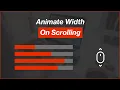 Arabic HTML CSS JavaScript Tutorials - Animate Width On Scrolling