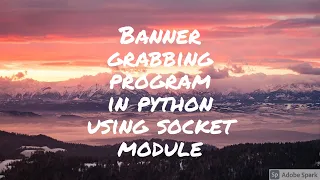 Python Banner Grabbing using socket module discord