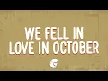 Download Lagu girl in red - we fell in love in october (Lyrics)