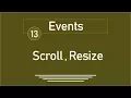 13 - jQuery Tutorial Events Scroll Resize