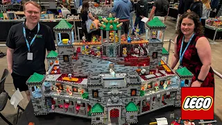 Huge LEGO Bowser's Castle with Motorized Lava!