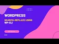 WordPress Search Replace using WP-CLI FarazDev