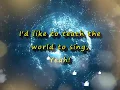 Download Lagu I'd Like to Teach the World to Sing - lyrics - kids
