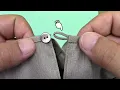 How to sew a fabric button loop