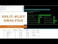 Split plot analysis using MSTAT-C