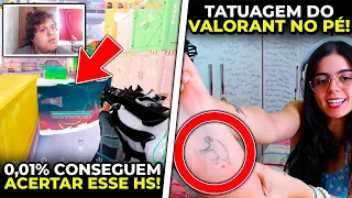 APENAS 0,01% DOS JOGADORES ACERTAM ESSE HS! PAULA NOBRE MOSTRA TATUAGEM NO PÉ - VALORANT CLIPS