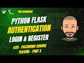 Python Flask Authentication - CHANGE PASSWORD Part 3