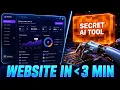 I Built a Full Website in 3 Minutes Using This Secret AI Tool