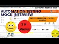 Automation Testing Mock Interview Skills Selenium Java Manual Software Testing Zone