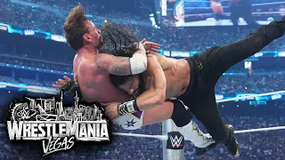 cm punk vs roman reigns world heavyweight championship match wrestlemania 42 sunday highlights