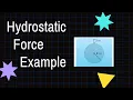 Hydrostatic Force Circular Plate Example