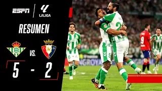 ASISTENCIA DE CUCHO, DOBLETE DE ISCO Y GOLEADA DEL BETIS DE PELLEGRINI | Betis 5-2 Osasuna | RESUMEN