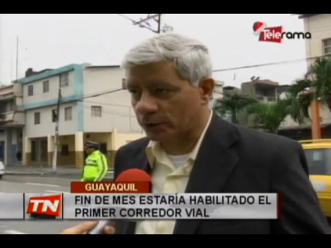 Fin de mes estaría habilitado el primer corredor vial