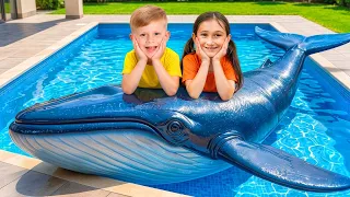 海の動物たちが家で動き出した！子どもたちの楽しい動物アドベンチャー