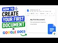 How to create your first document in Google Docs 2026 Update