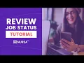 Review job status - Nursa App for Facilities