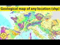 Get the geological map of any location shapefile