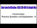 Java Certification Constructors Practice Question and Explanation - 6 by Durga Sir