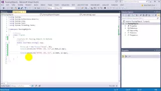 Learn C for beginners 57 - Passing Objects to Methods