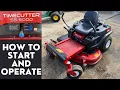 How to Start and Operate Toro Time Cutter SS5000 O Turn Riding Mower