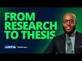 From Research Idea to a Compelling Thesis Law Review Launchpad Justia Webinars