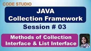 Java Collection Framework in Hindi Session - Methods of Collection Interfaces and List Interface